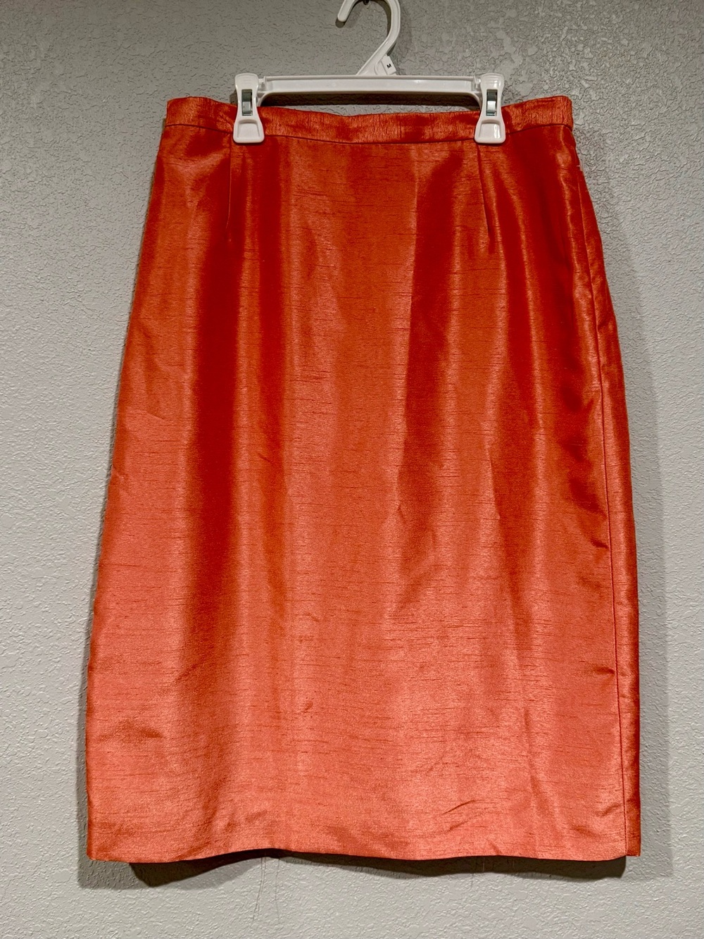 Vintage Michael DeGray by George Simonton Peach Polyester Lined Skirt